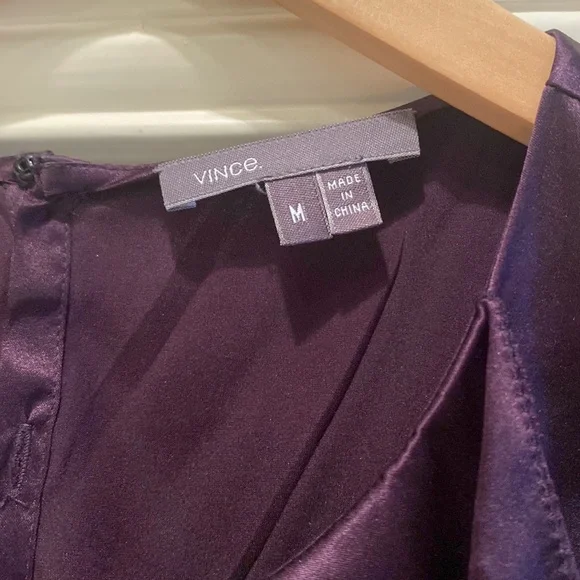 Vince, silk blouse, size M, purple - Picture 4 of 5